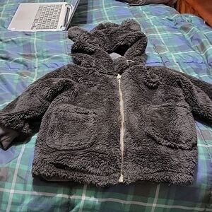 NWT Unisex Reversible Sherpa Coat W Hooded Cute Ears 3y